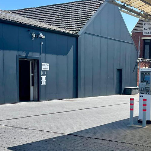 Shop aan de Belgisch-Nederlandse grens